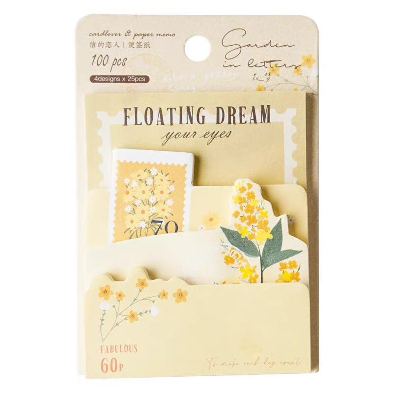 Flower Index Sticky Notes - MOMOPOPO