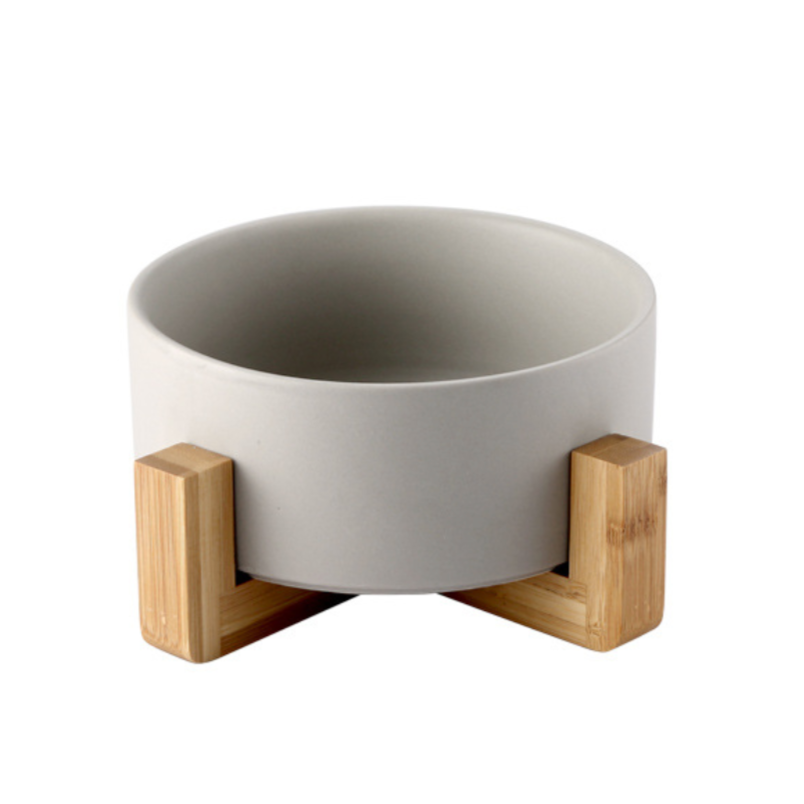 Modern Ceramic Elevated Pet Bowls - MOMOPOPO