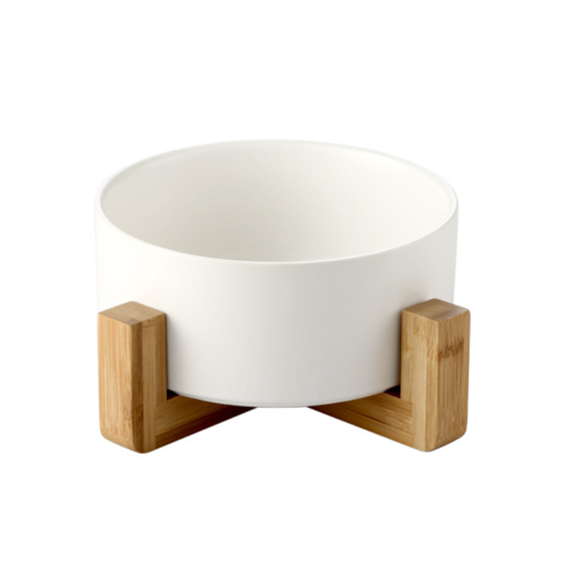 Modern Ceramic Elevated Pet Bowls - MOMOPOPO