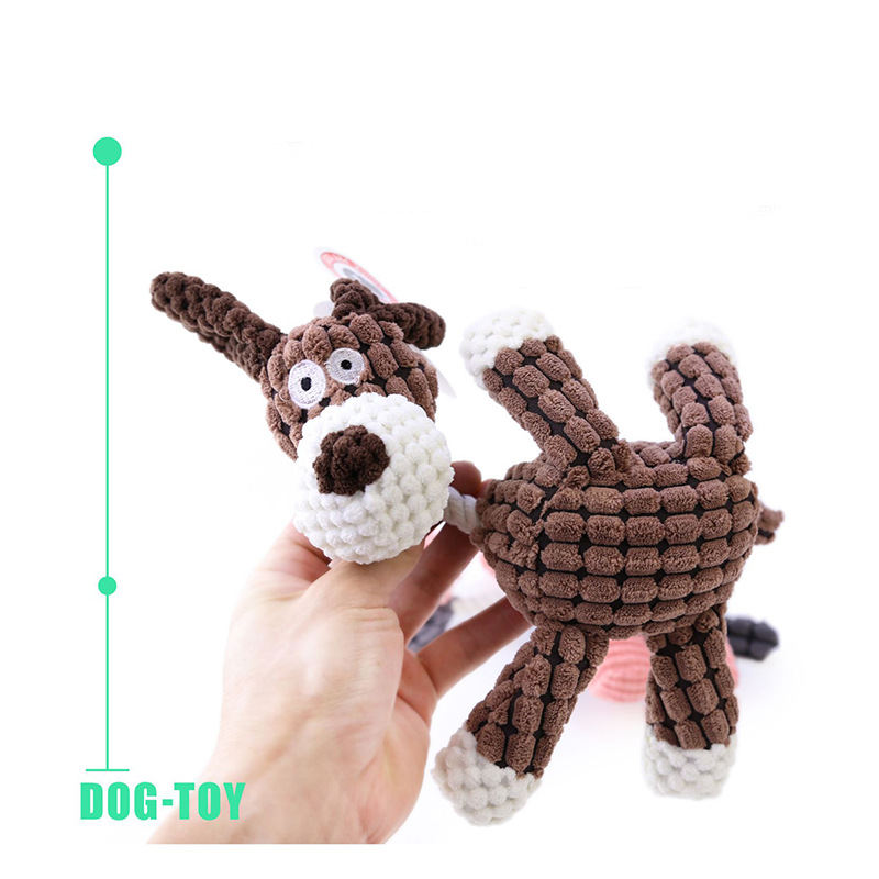 Plush Knot Sounding Dog Toy